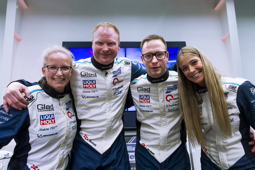 Mette Felthaus, Kenneth Madsen, Jacob Madsen og Line Nedergaard er klar til lørdagens Slagelse Rally
(Foto: Jokum Tord Larsen)